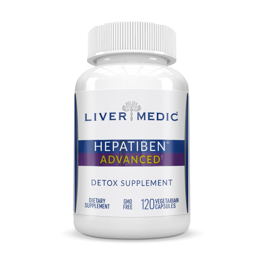 Liver Medic Hepatiben bottle front view for daily liver support.
