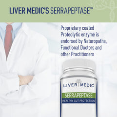 Liver Medic Serrapeptase supports sinus and respiratory comfort with enzyme-based protection.