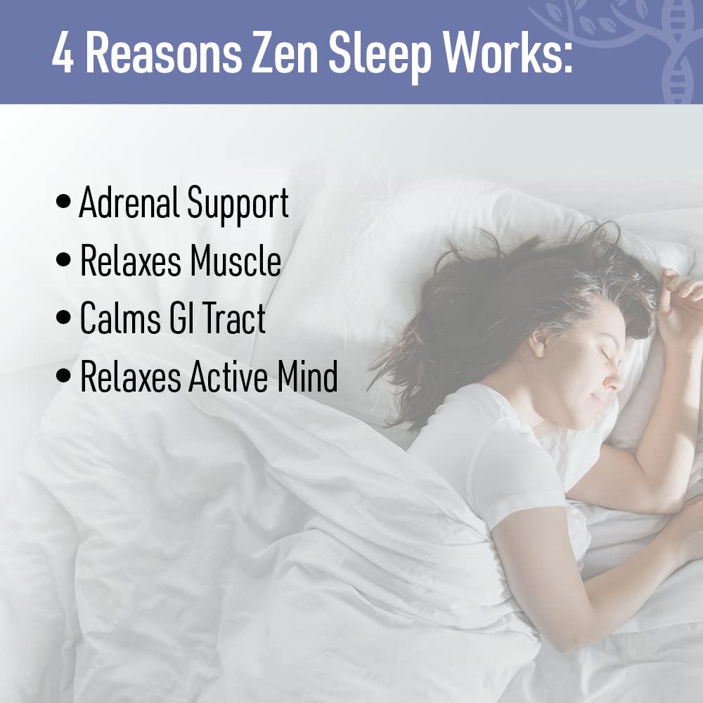 Liver Medic Zen Sleep label closeup emphasizes organic ingredients and quality.