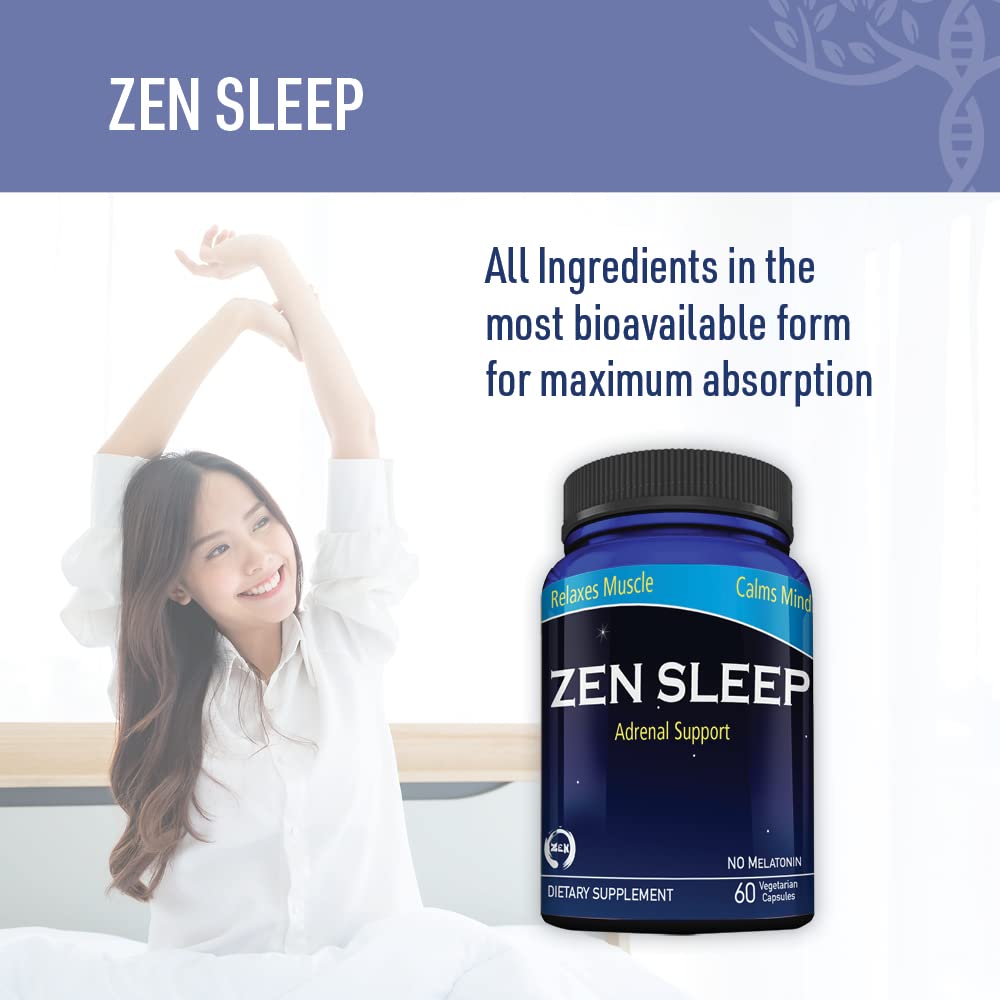 Liver Medic Zen Sleep magnesium glycinate ingredient supports high absorption.