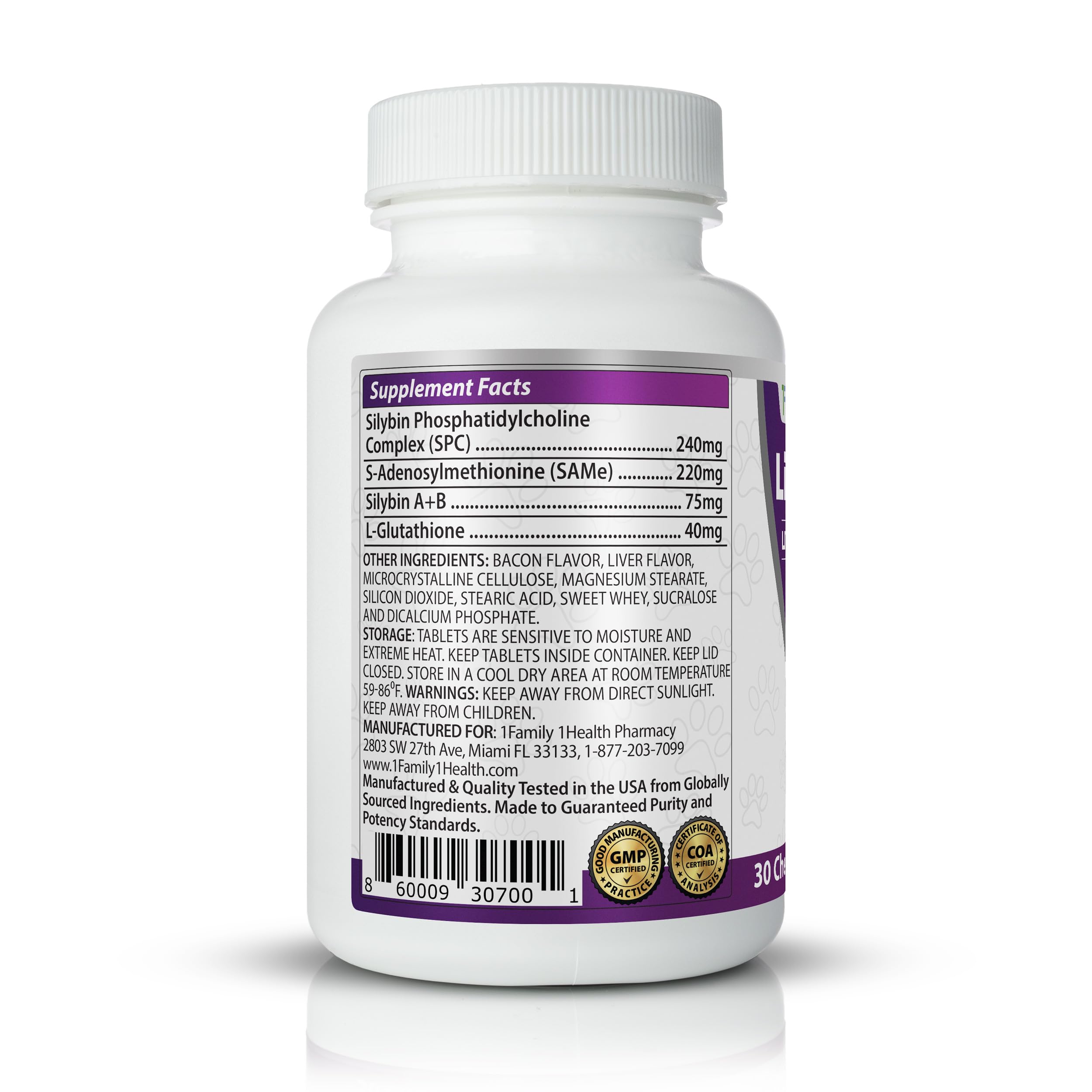 LiverTrio+ pharmacist-developed formula icon suggests comprehensive nutrient support.