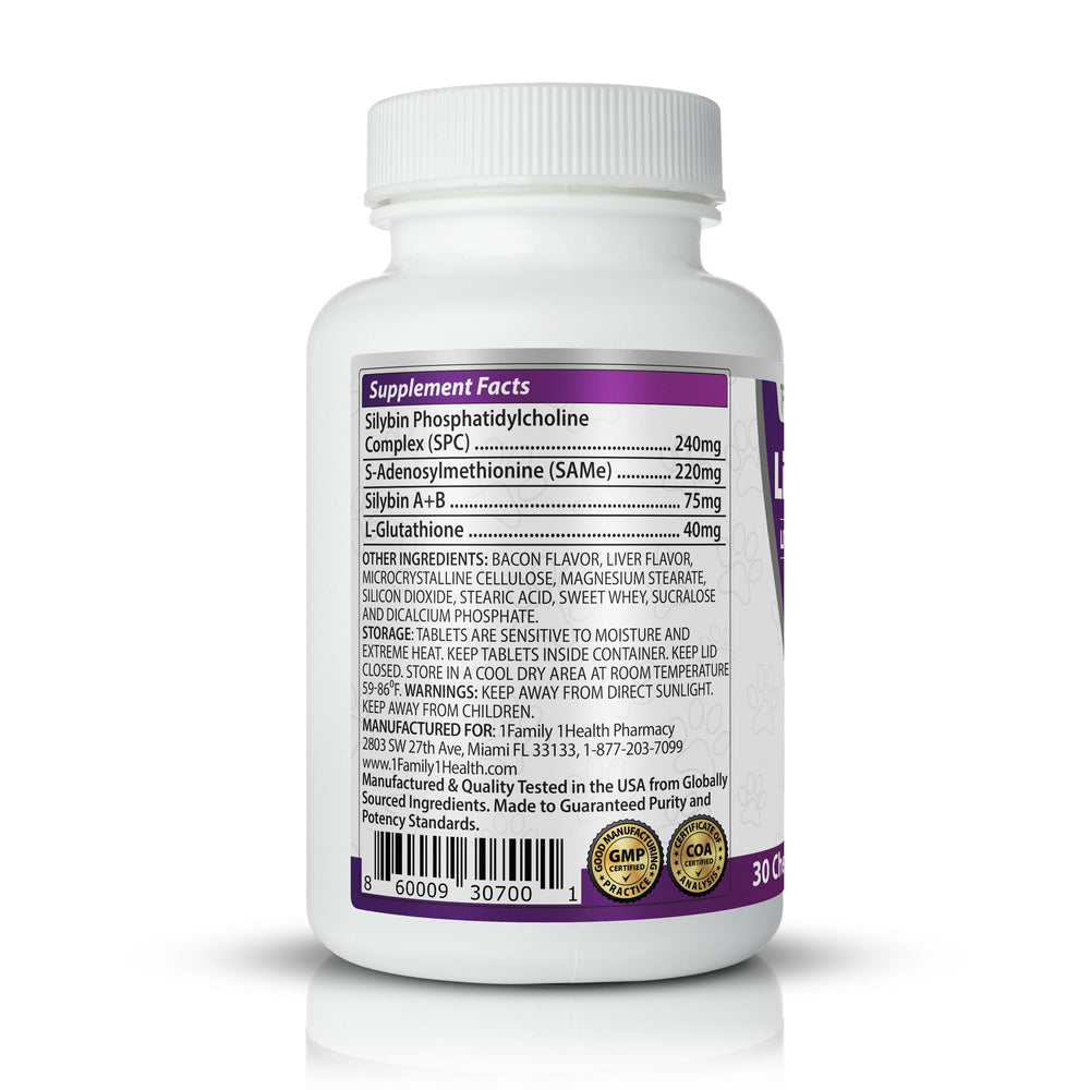 LiverTrio+ pharmacist-developed formula icon suggests comprehensive nutrient support.