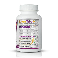 LiverTrio+ US-made label front signaling quality and care.