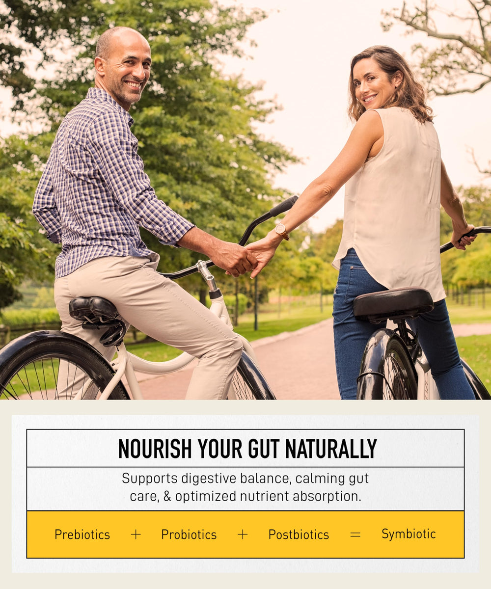 Living Alchemy Your Flora Probiotic Soothe capsules showcase turmeric and ginger for digestive comfort.