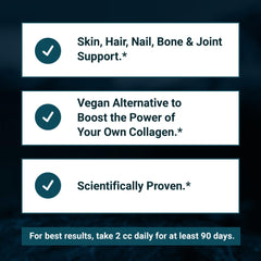 Closeup of ORGONO capsules emphasizes high bioavailability silica benefits.