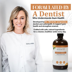 Family-friendly mouthwash suitable for kids and adults for daily routines.