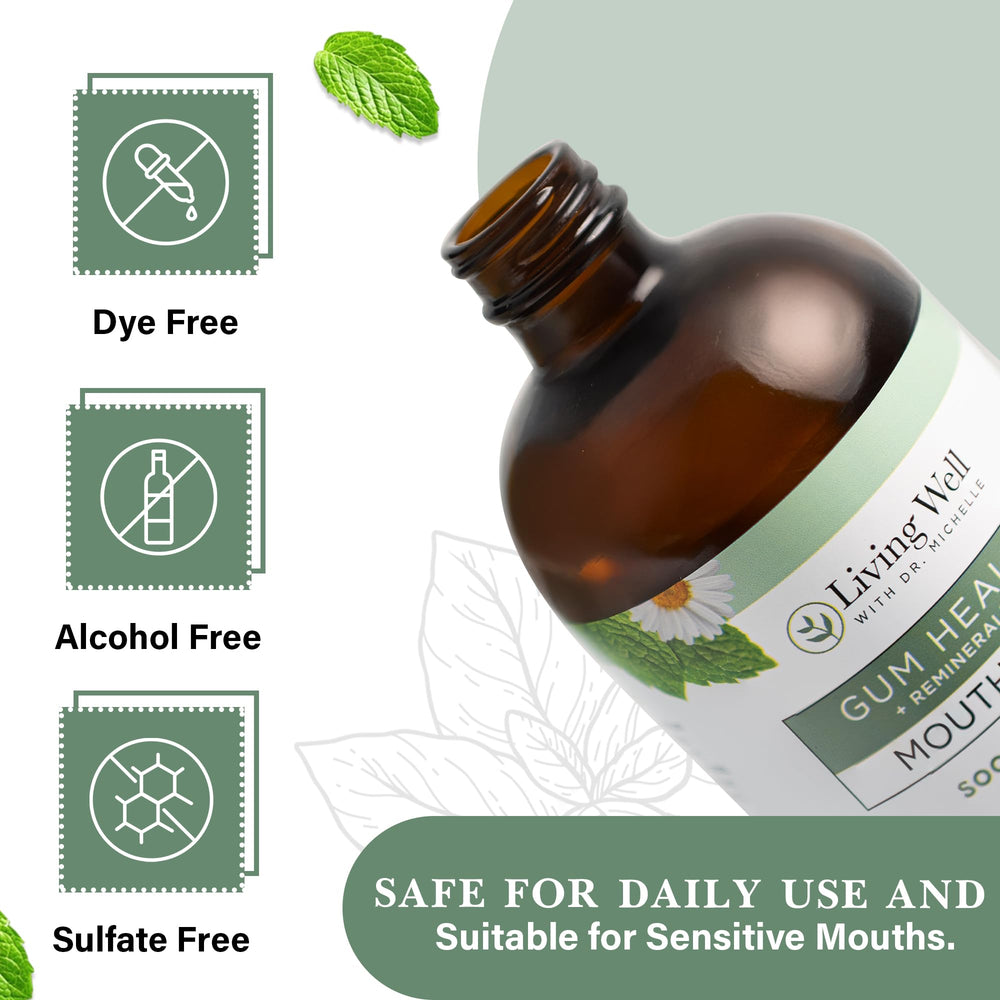 Living Well with Dr. Michelle ingredient shot shows hydroxyapatite remineralization potential.