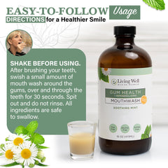 Living Well with Dr. Michelle mint flavor delivering a refreshing, clean mouthfeel.