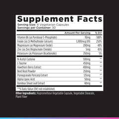 Livingood Daily Blood Pressure Support gluten-free label indicating clean ingredients.