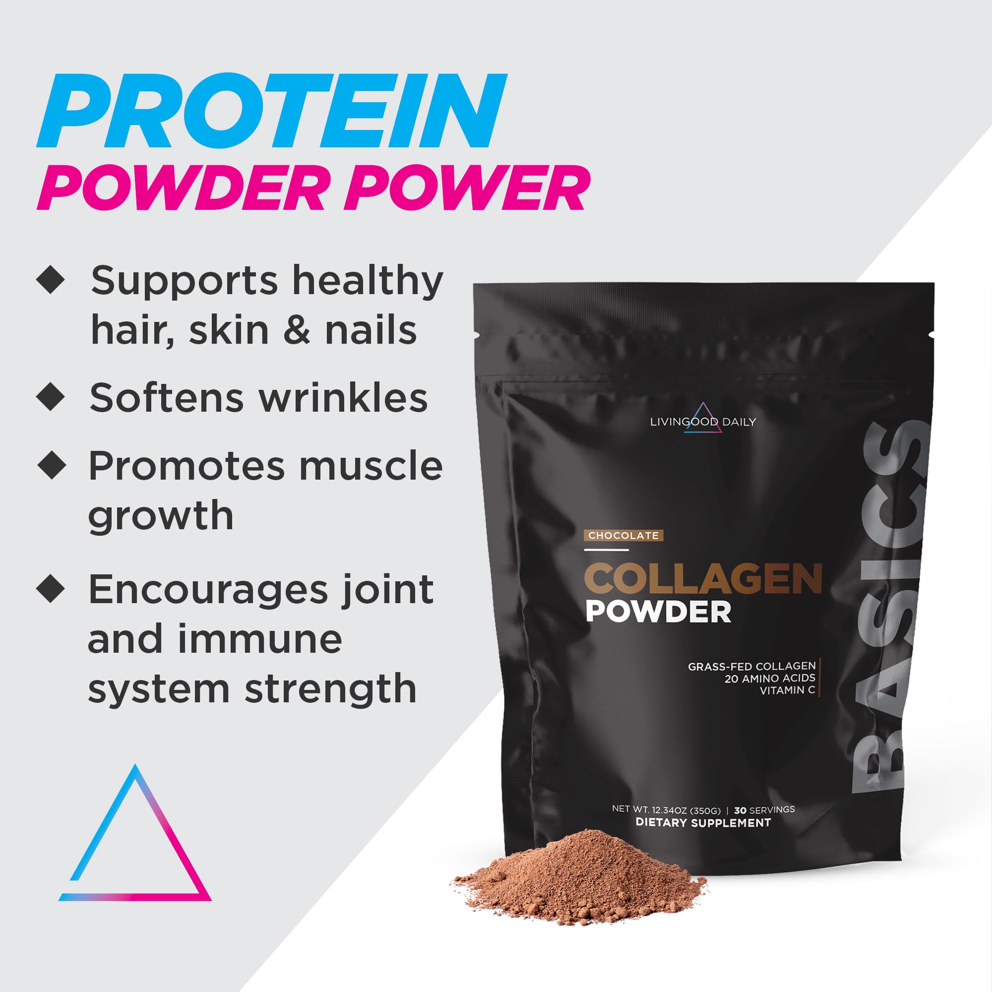 Livingood Daily scoop highlights convenient, mess-free collagen protein