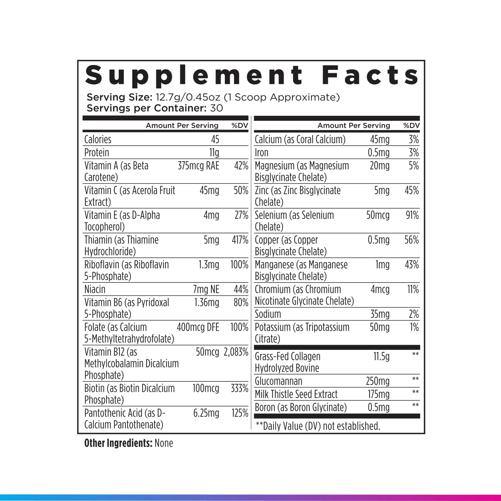 Livingood Daily Collagen + Multi flavors display: Unflavored, Chocolate, Vanilla.