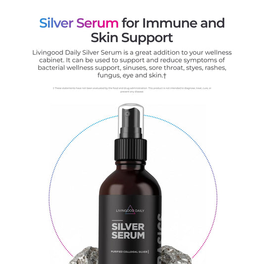 Livingood Daily spray bottle used orally as part of daily wellness routine