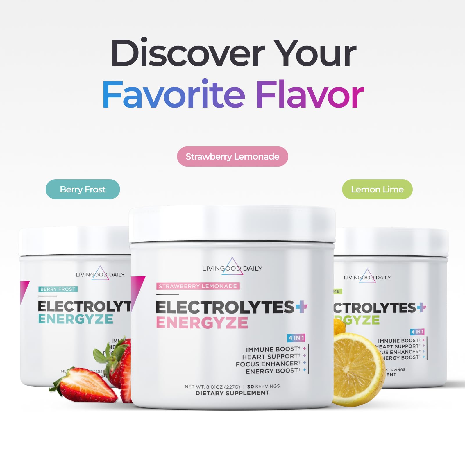 Close-up of Livingood Daily Electrolytes label showing nutrients