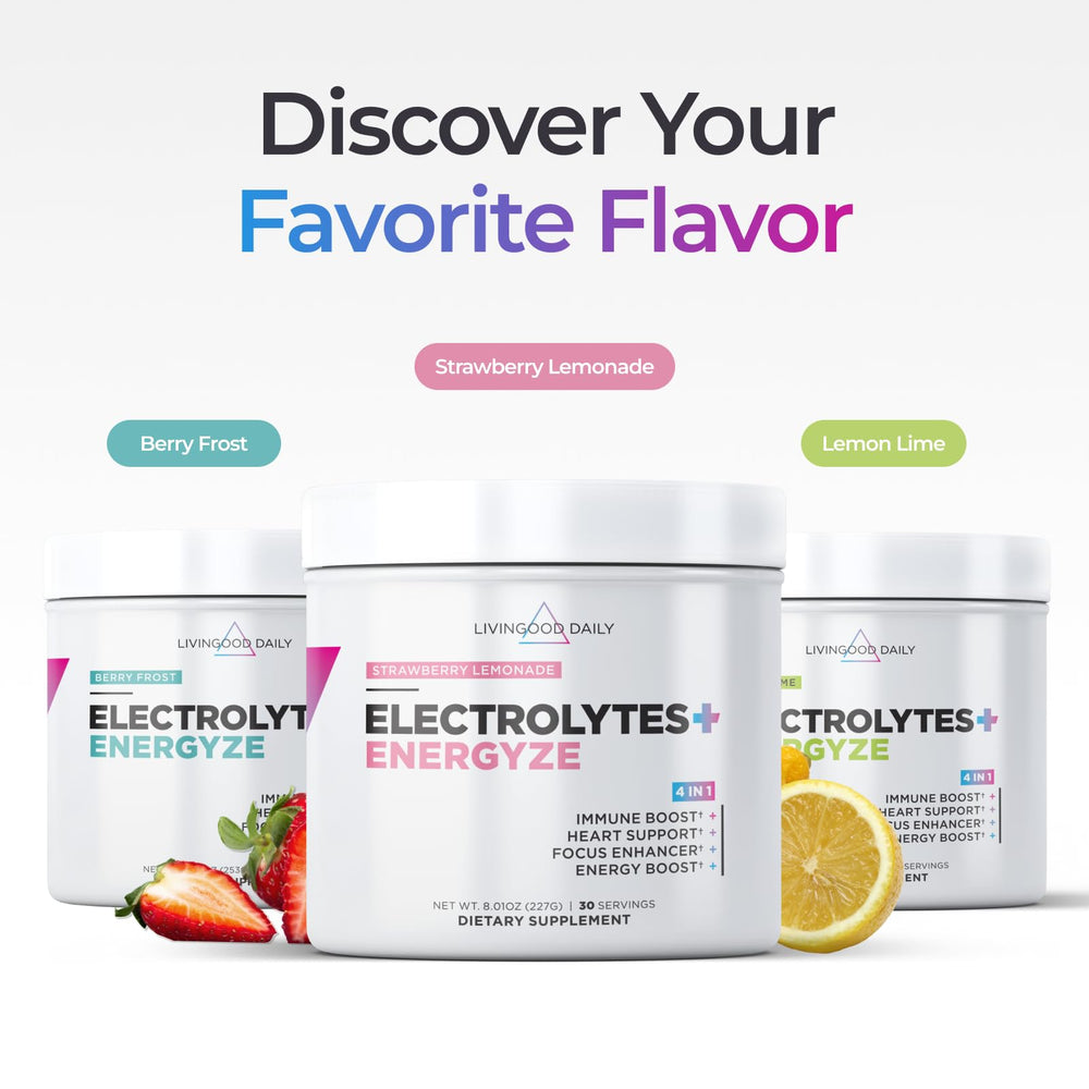 Close-up of Livingood Daily Electrolytes label showing nutrients
