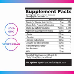 Livingood Daily Energy Support brain-focus capsules support mood and concentration.