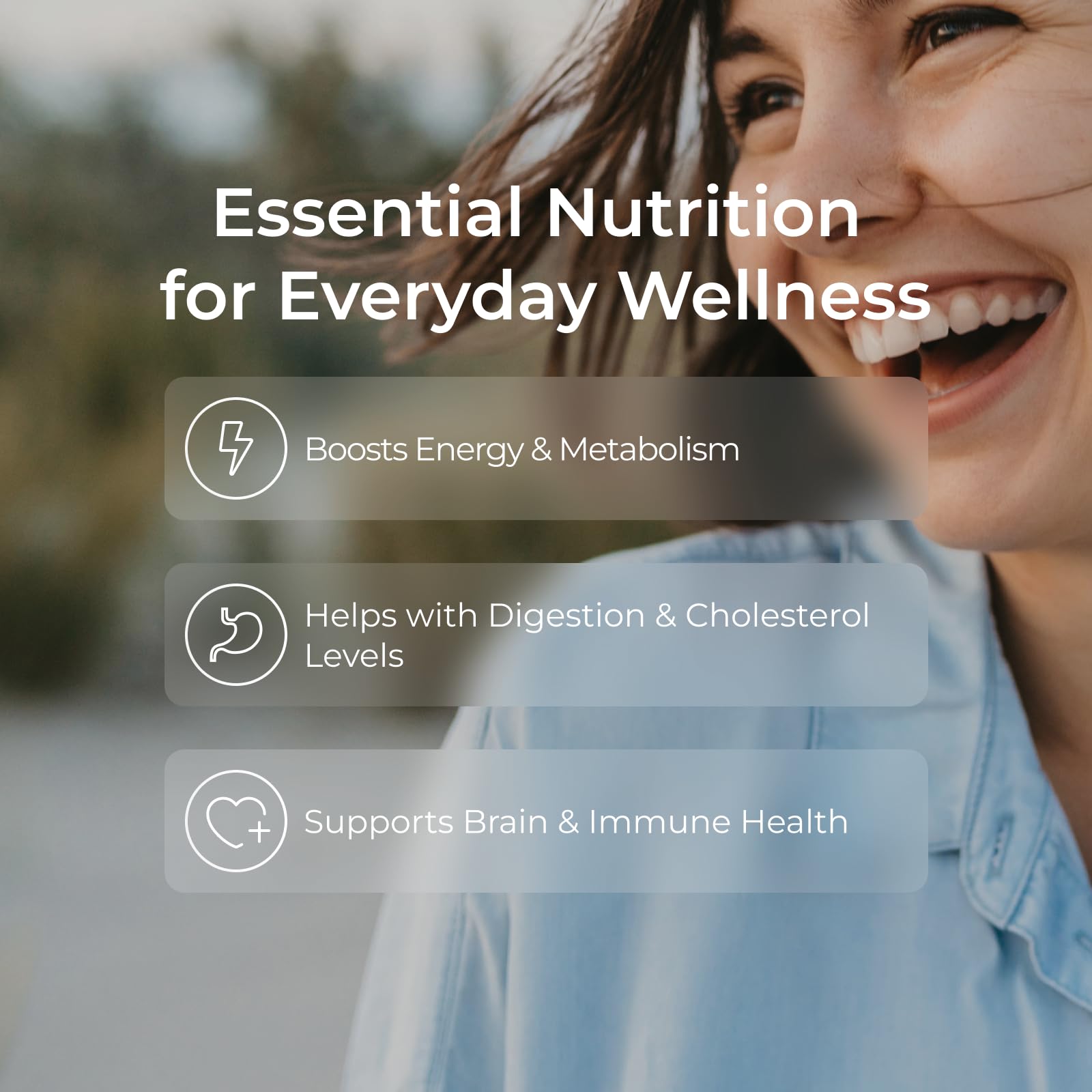 Livingood Daily capsules close-up highlighting easy daily intake