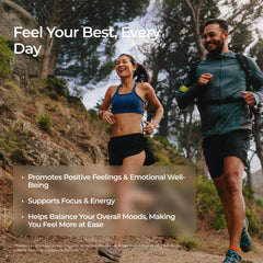 Livingood Daily Mood Support dosage guide image for morning and evening use.