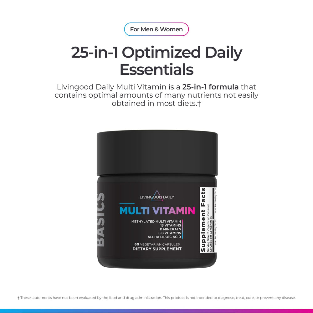 Livingood Daily multivitamin energy and metabolism support concept