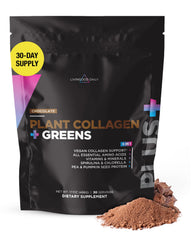 Livingood Daily Plant Collagen + Greens bottle, vegan 5-in-1 support for hair, skin, nails.
