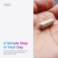 Livingood Daily Thyroid Support easy-to-swallow capsules suitable with meals.