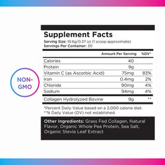Livingood Daily Vanilla Collagen Ingredient Panel emphasizes clean ingredients.