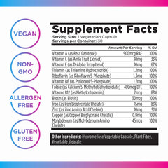 Livingood Daily vegan allergen-free label communicates a clean ingredient promise
