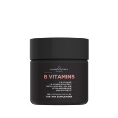Livingood Daily Vitamin B Complex bottle for daily use and balanced energy support.