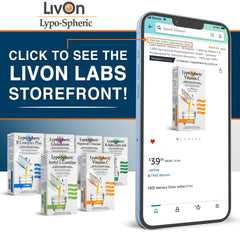 Label clearly lists ingredients and nutrition for transparency on LivOn product.