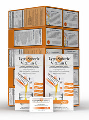 LivOn Liposomal Vitamin C packet front view, convenient daily immune support.