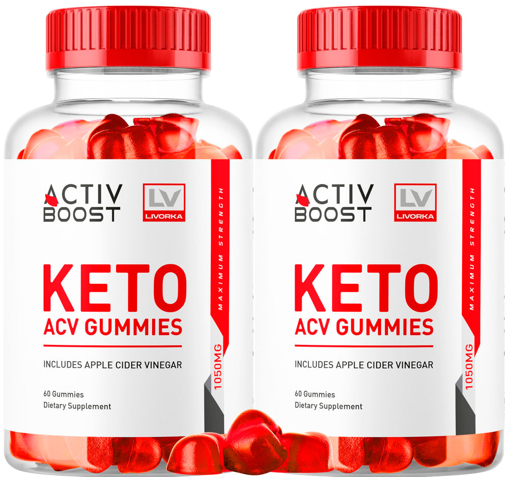 LIVORKA ActivBoost Keto Gummies 2-pack front view for a two-month supply