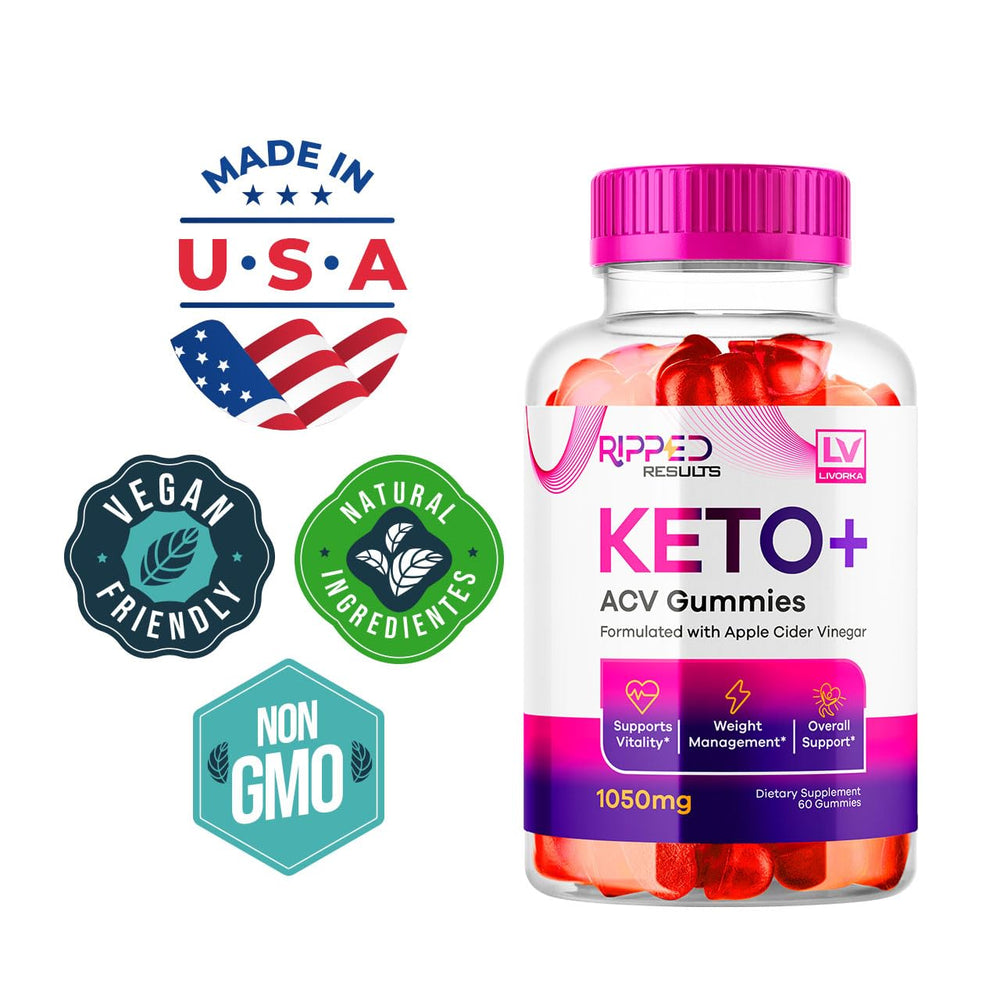 LIVORKA ACV Keto gummies with water glass for daily routine.