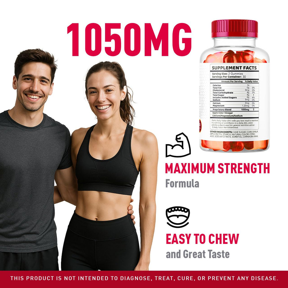 LIVORKA Advanced Formula 1050mg gummies label close-up emphasizing potency