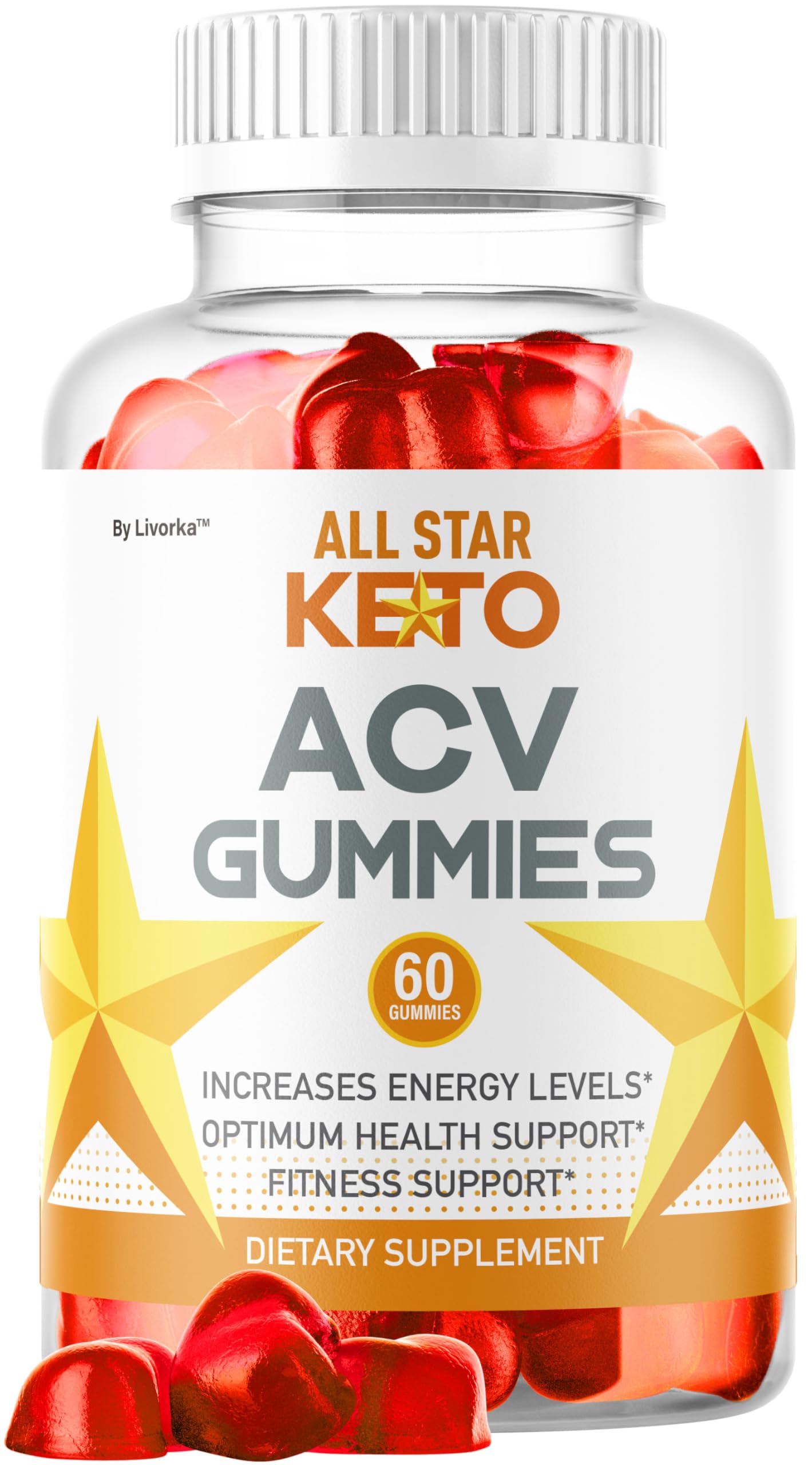 LIVORKA All Star Keto Gummies front view for daily keto-friendly snacking