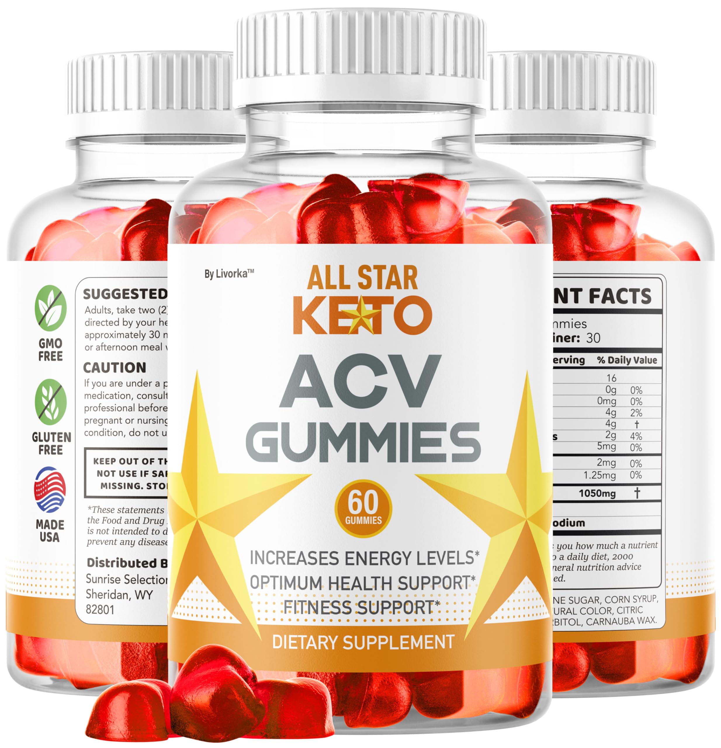 LIVORKA All Star Keto Gummies serving-spoon demonstrates convenient dosing
