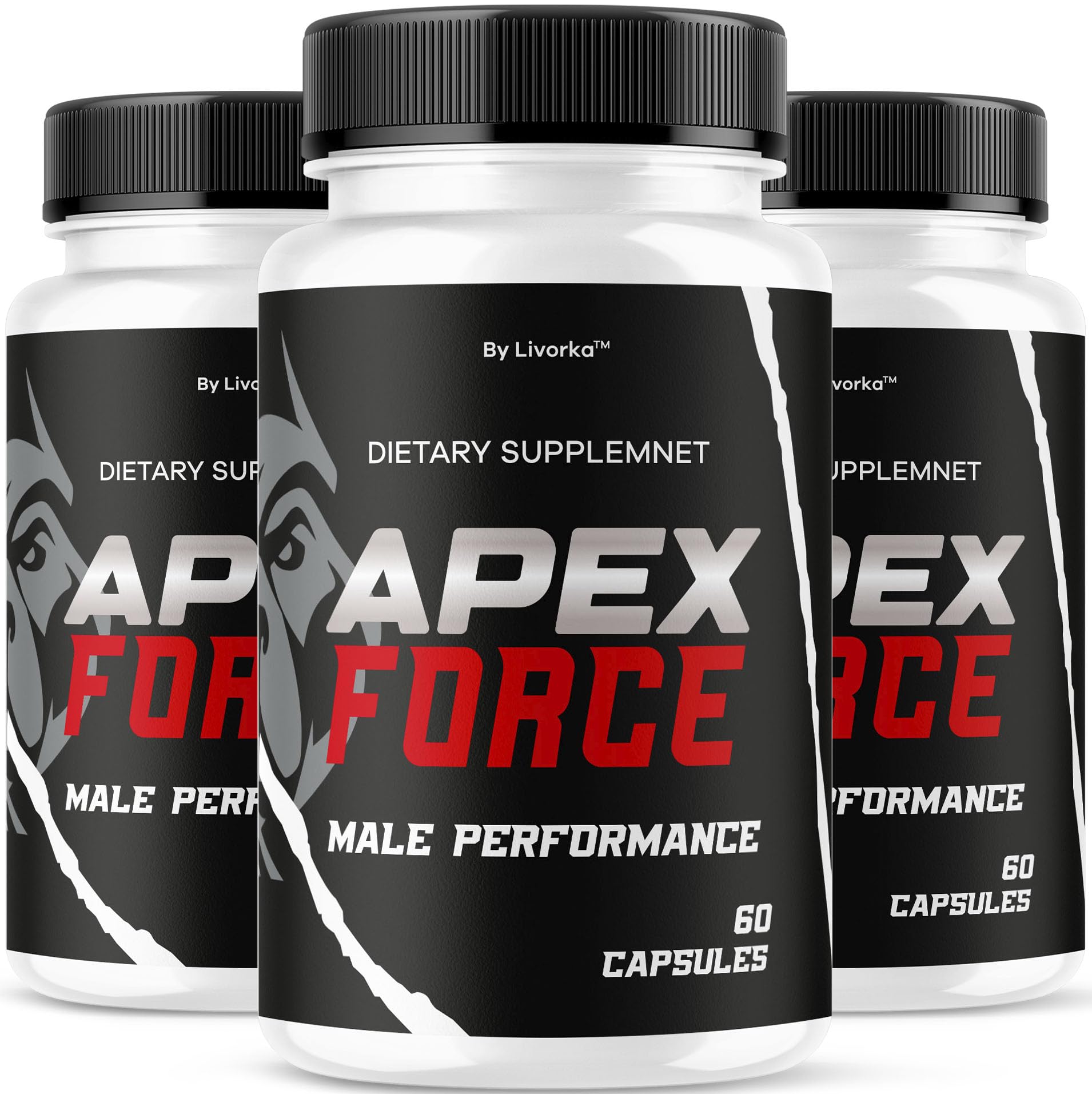 LIVORKA Apex Force bottle front for daily energy support