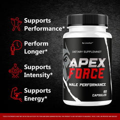 LIVORKA Apex Force capsules ready for a convenient daily wellness routine.