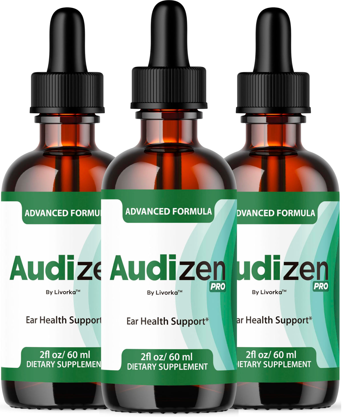 LIVORKA Audizen Pro drops bottle for daily auditory wellness support