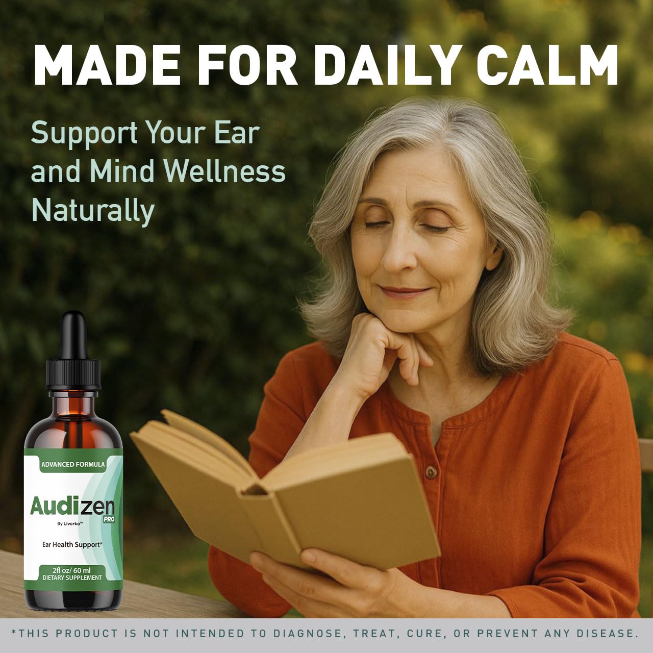 Smooth liquid texture of Audizen Pro drops during administration