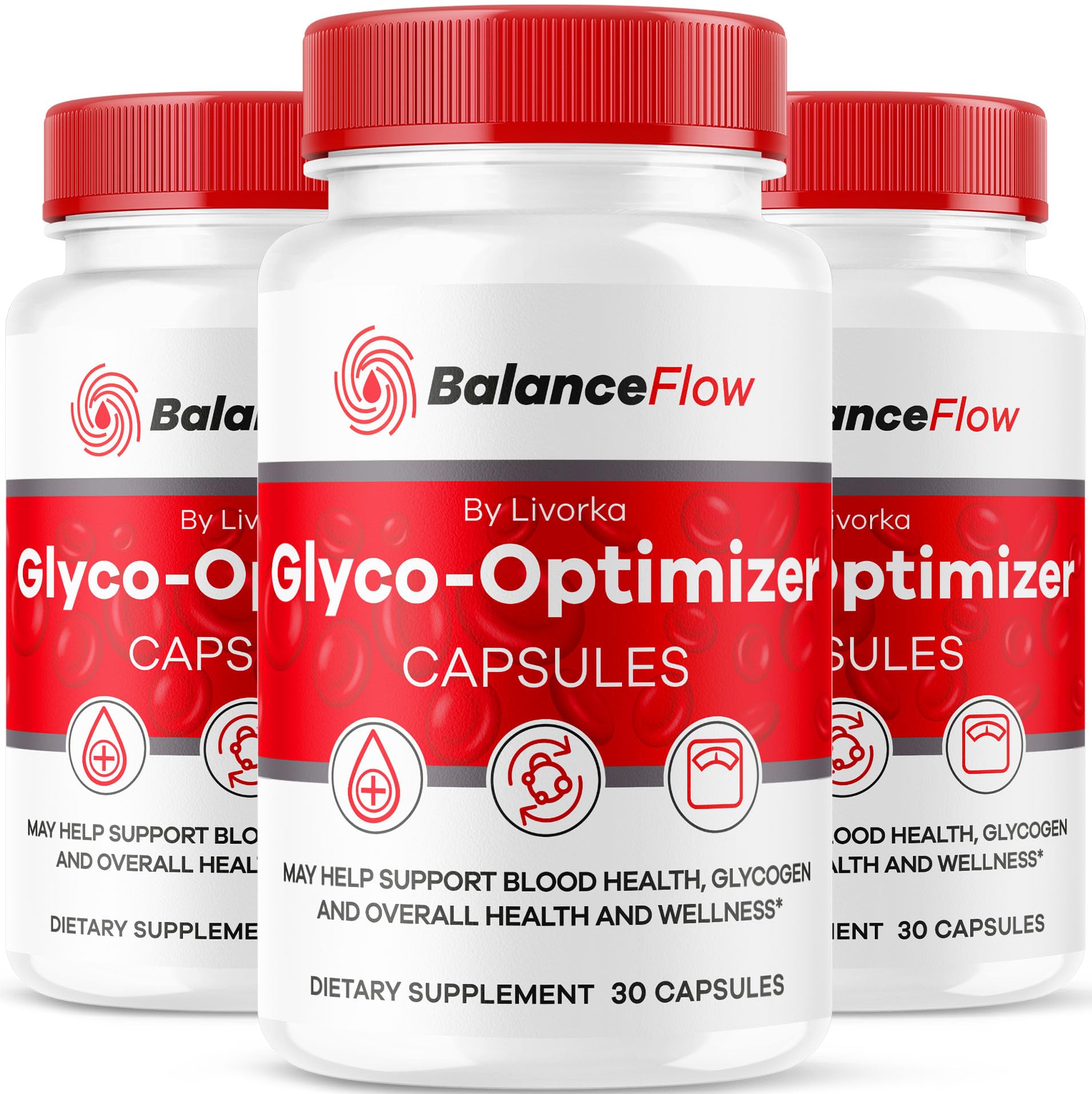 Livorka Balance Flow Glyco Optimizer pack shot supports a balanced daily routine.