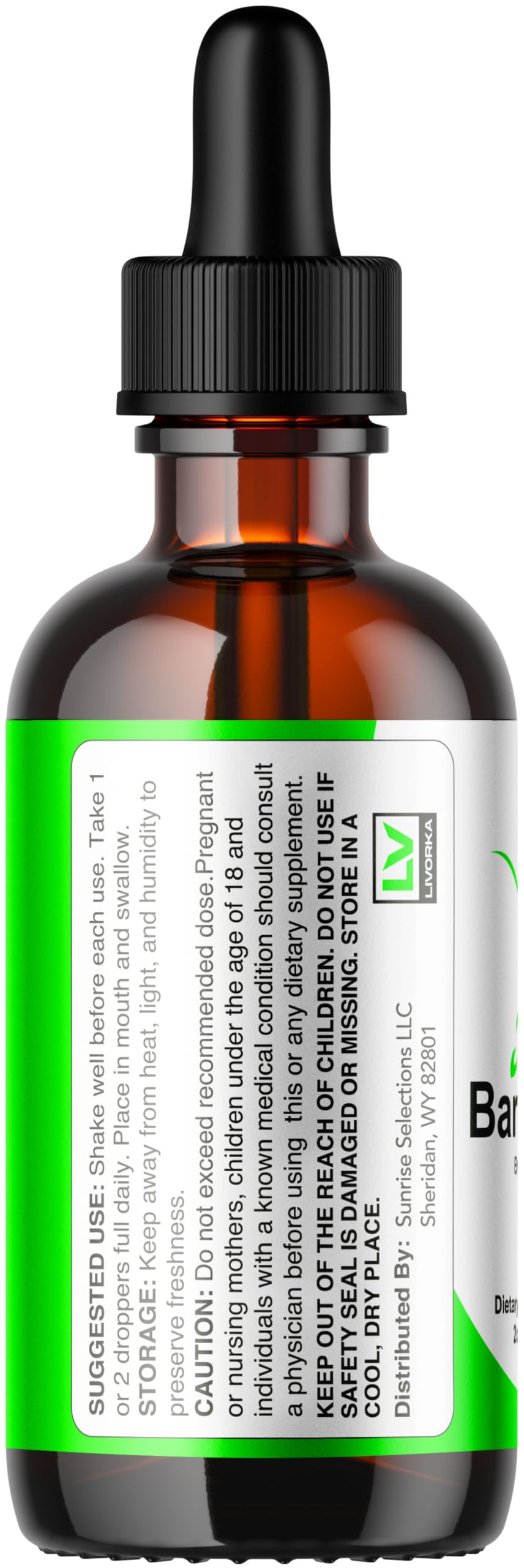 LIVORKA Barislend Advanced Liquid Drop vial suggesting concentrated formula.