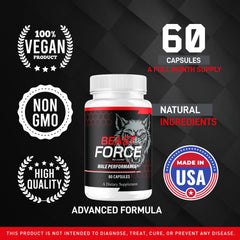 LIVORKA Beast Force ingredients close-up showcases natural components.
