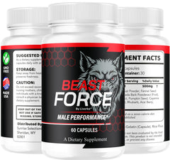 LIVORKA Beast Force packaging graphic promotes clear dosage guidance.