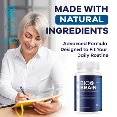 LIVORKA Bio Brain bottle on a desk ready for daily routine.