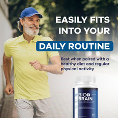 LIVORKA Bio Brain capsules in hand ready to take.