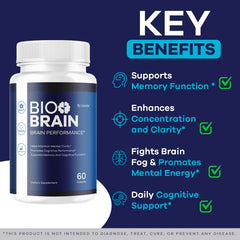 LIVORKA Bio Brain bottle label detail emphasizing premium quality.