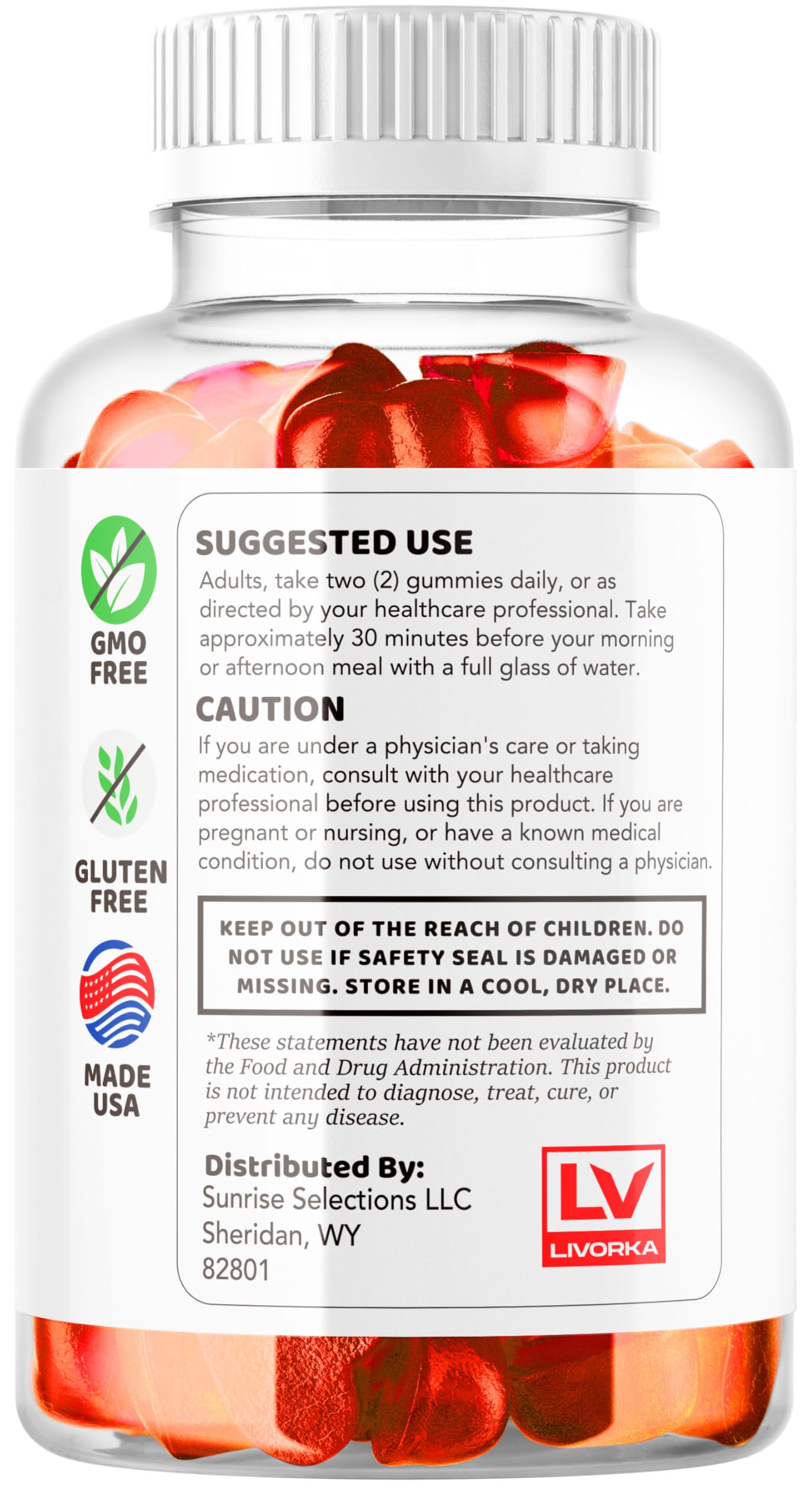 Livorka Blast Keto ACV Gummies 1050MG vitamin gummy: high-potency daily vitamin boost.
