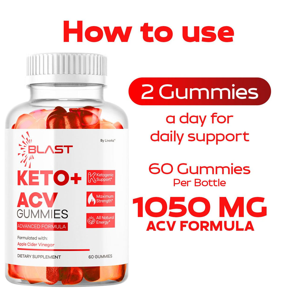 Livorka Blast Keto ACV Gummies packaging: easy-to-store bottle for consistent daily routines.
