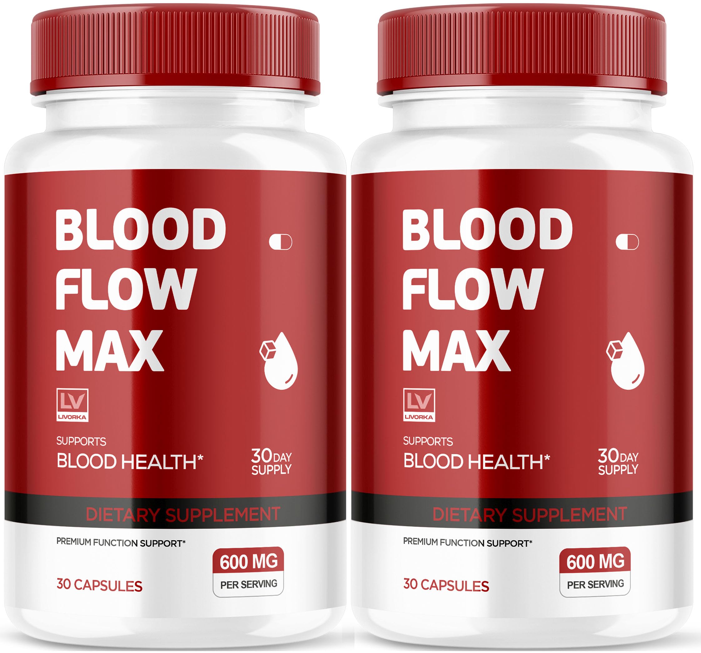 LIVORKA Blood Flow Max capsules bottle for daily wellness support