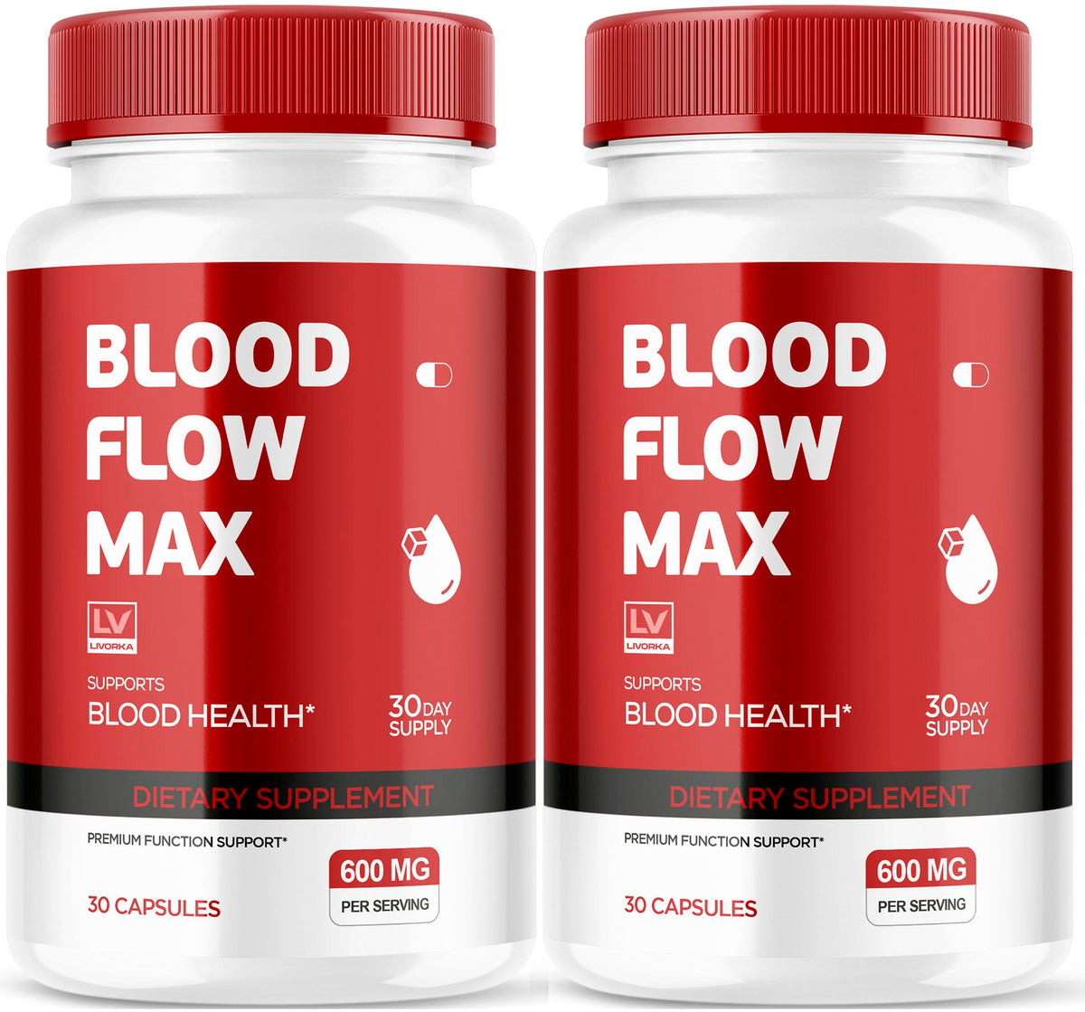 LIVORKA Blood Flow Max capsules bottle for daily wellness support