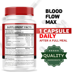 LIVORKA Blood Flow Max capsules closeup showing compact easy-to-swallow form
